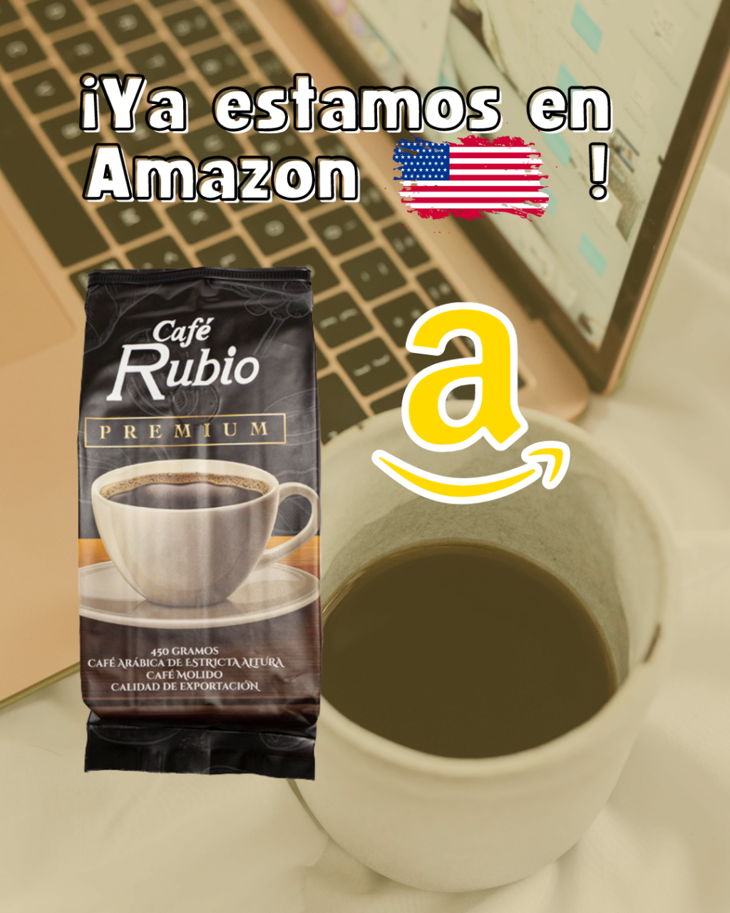 Café Rubio Premium ya disponible ya en Amazon en Estados Unidos